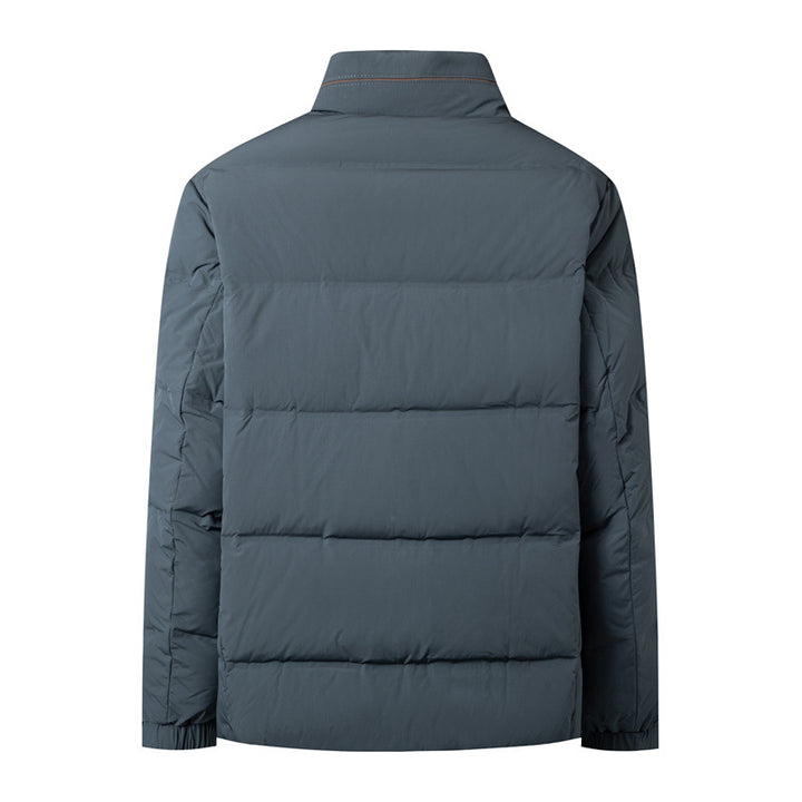 Herren Wattierte Steppjacke mit hohem Stehkragen und verdecktem Zwei-Wege-Reißverschluss Drune