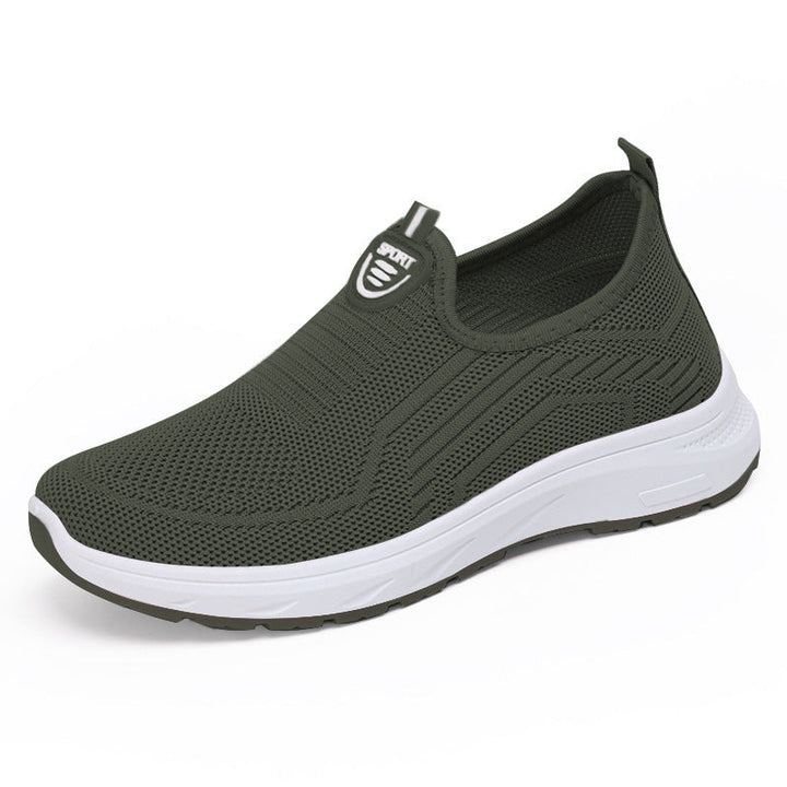 Damen Atmungsaktive Slip-On Sneakers mit elastischem Einsatz und dämpfender Sohle Drune