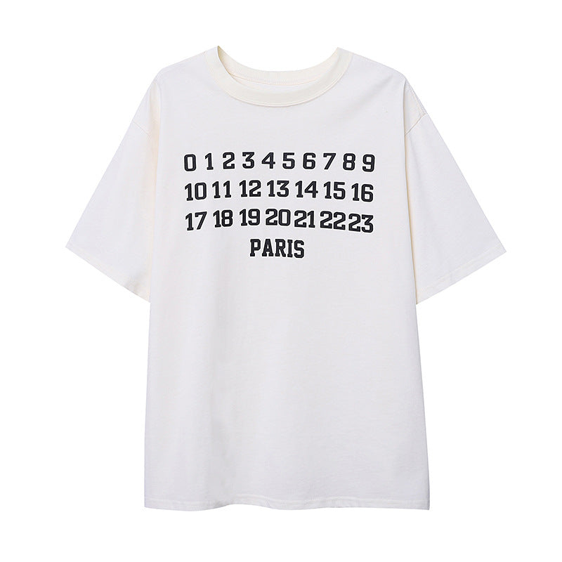 Damen lässiges T-Shirt mit modischem Aufdruck und komfortablem Rundhalsausschnitt Drune