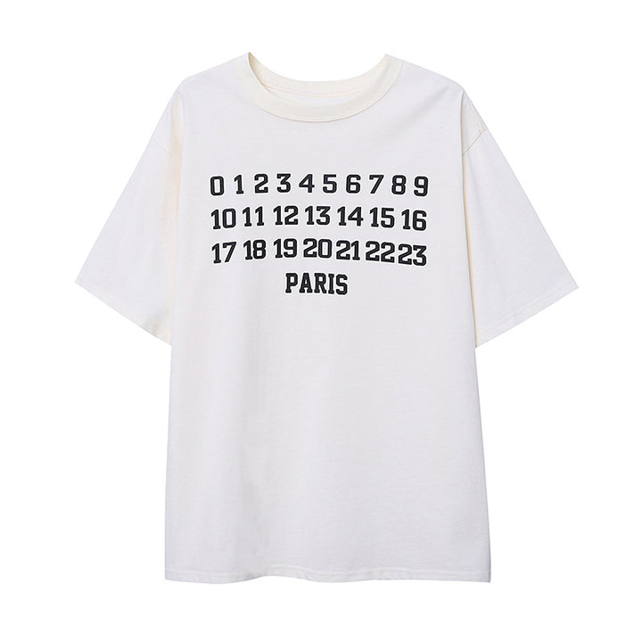 Damen lässiges T-Shirt mit modischem Aufdruck und komfortablem Rundhalsausschnitt Drune