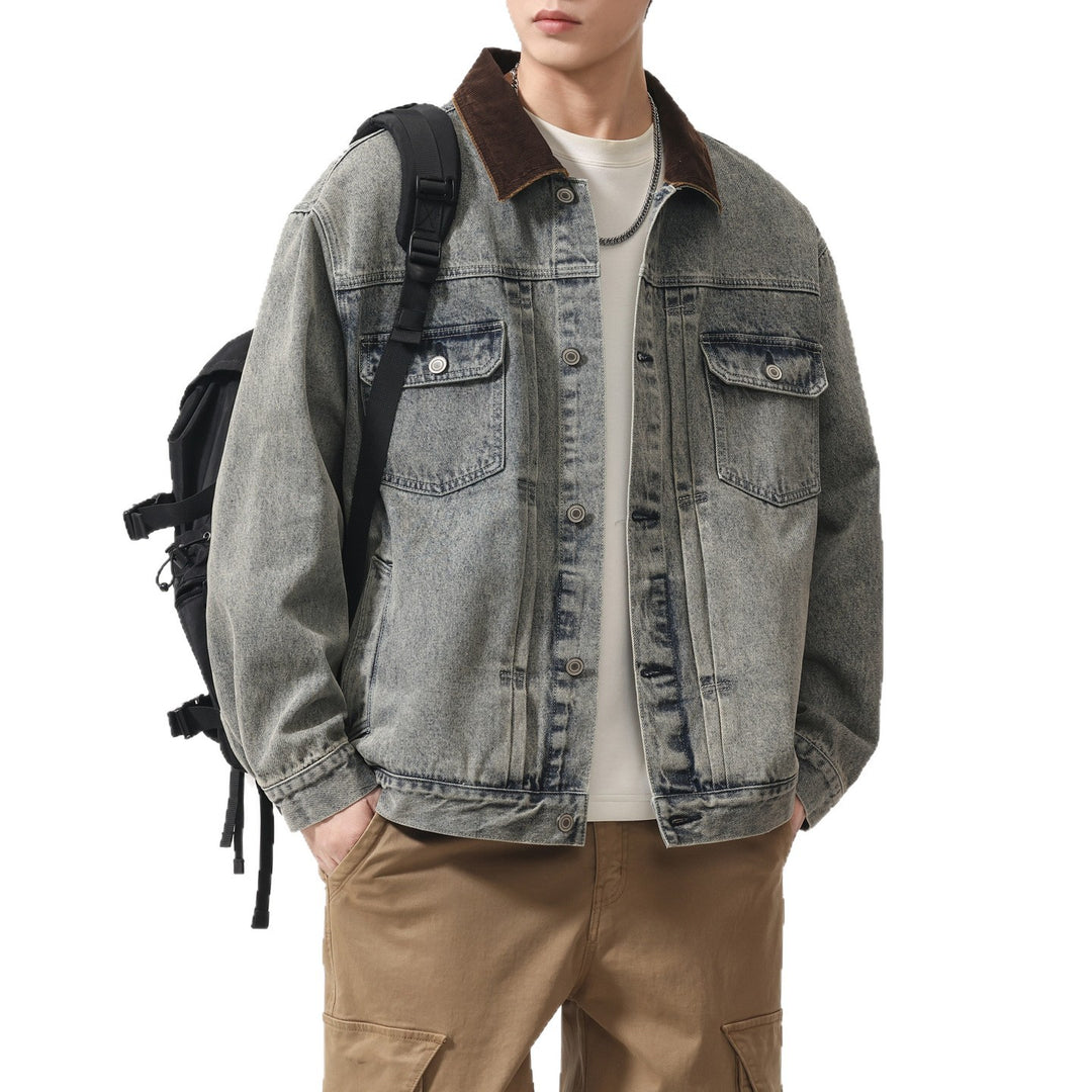 Herren Designer Jeansjacke Drune