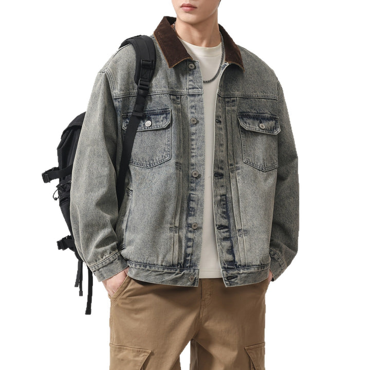 Herren Designer Jeansjacke Drune