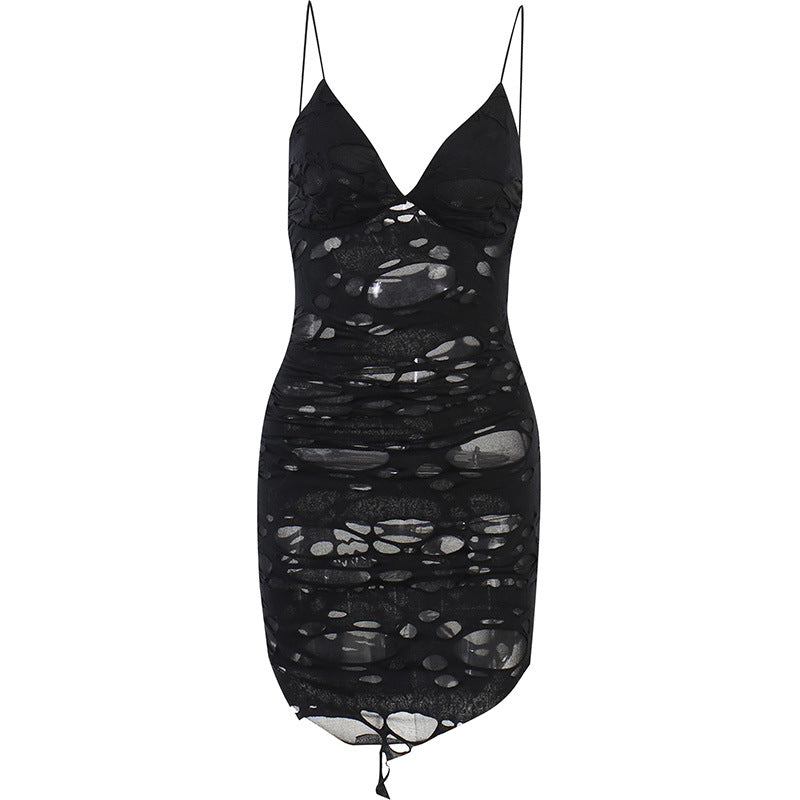 Damen figurbetontes Minikleid mit raffiniertem Cut-Out-Design Drune