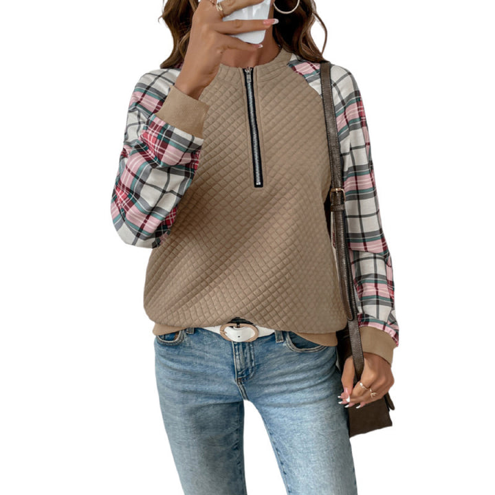 Damen Lässiges Sweatshirt mit Reißverschluss Drune