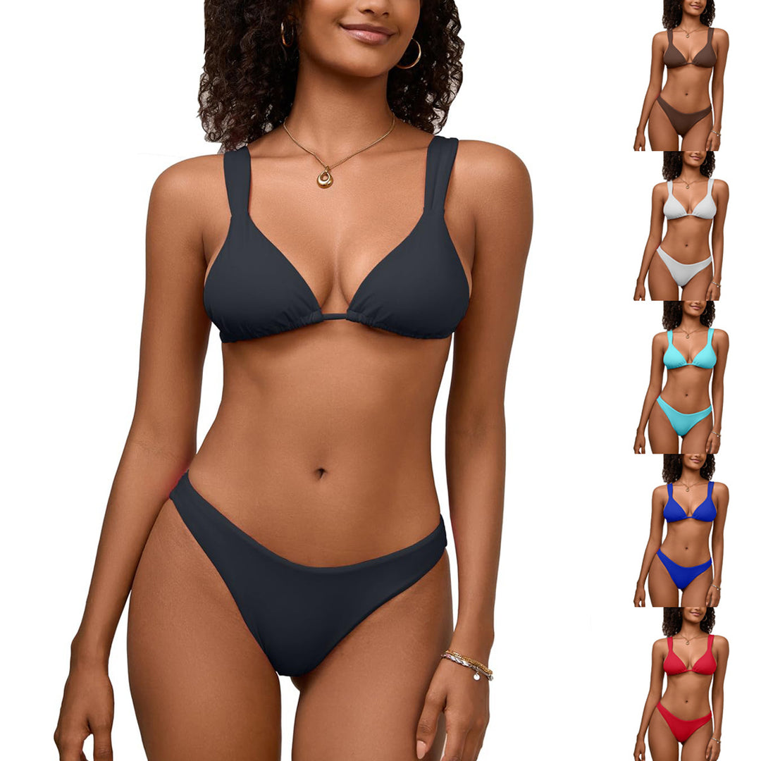 Damen Triangel-Bikini mit verstellbaren Trägern Drune
