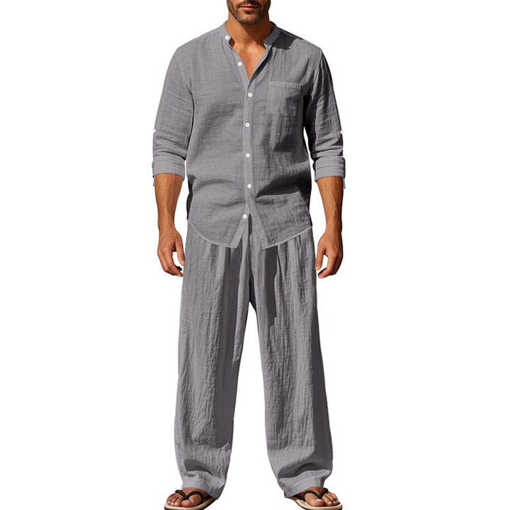 Herren lässiges Oberteil und lockere Hose Set Drune