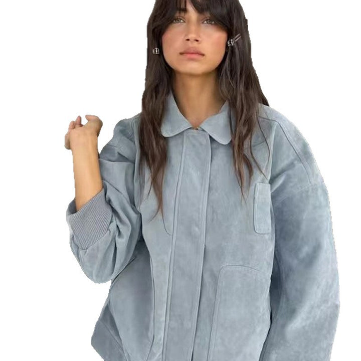 Damen Modische Oversized Denimjacke Drune