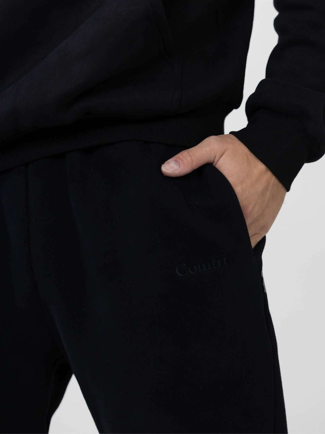 Damen nan lässige Sweatpants mit hohem Bund, seitlichen Eingrifftaschen und elastischen Bündchen Drune