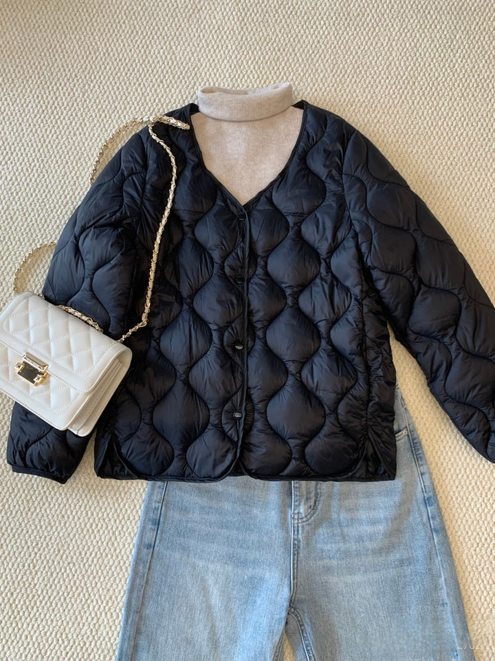 Damen Modische Daunenjacke Drune