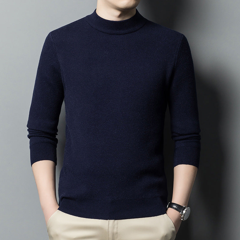 Herren Luxuriöser Rundhals Pullover aus feiner Merinowolle Drune