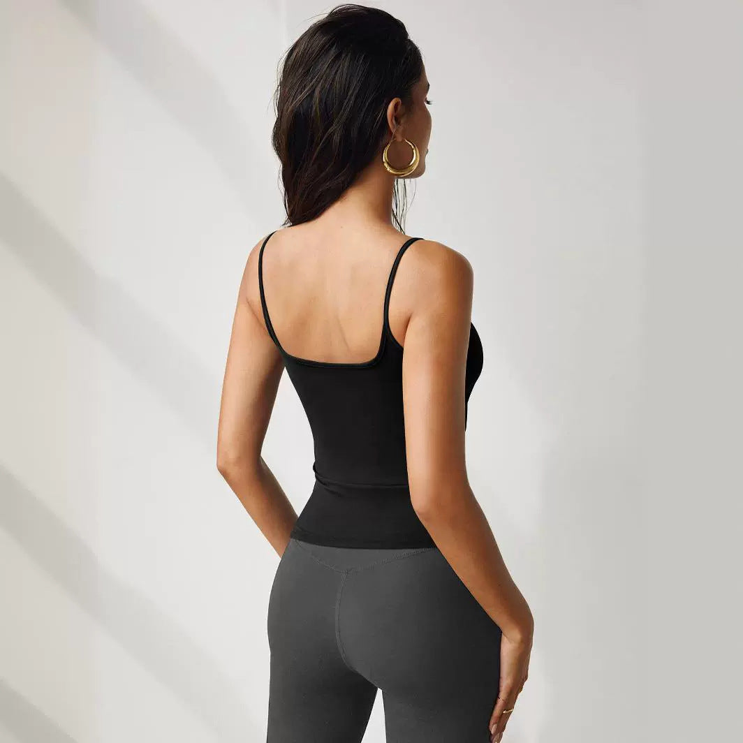 Damen Spaghettiträger Top mit anpassungsfähiger Passform Drune