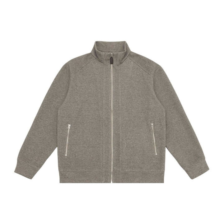 Unisex Zip-Sweatjacke mit Stehkragen, Raglanärmeln und Reißverschlusstaschen Drune
