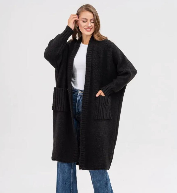 Damen Oversized Strickmantel Drune
