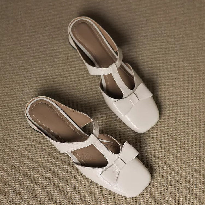 Damen Slingback-Pantoletten mit elegantem Schleifen-Design Drune