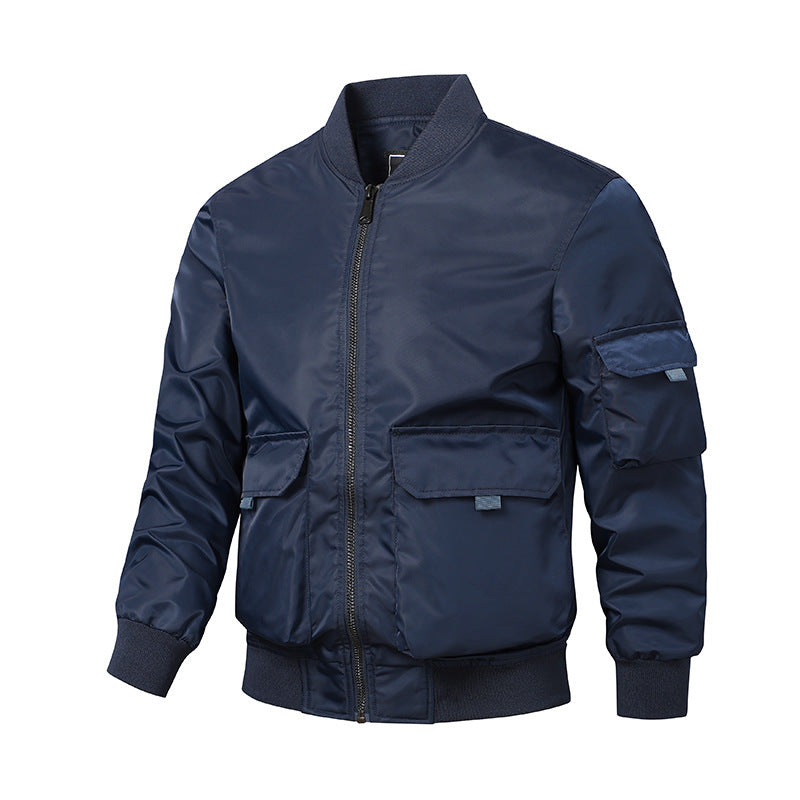 Herren Bomberjacke im Utility‑Style mit windabweisender Shell, Mehrfachtaschen und Rippbündchen Drune