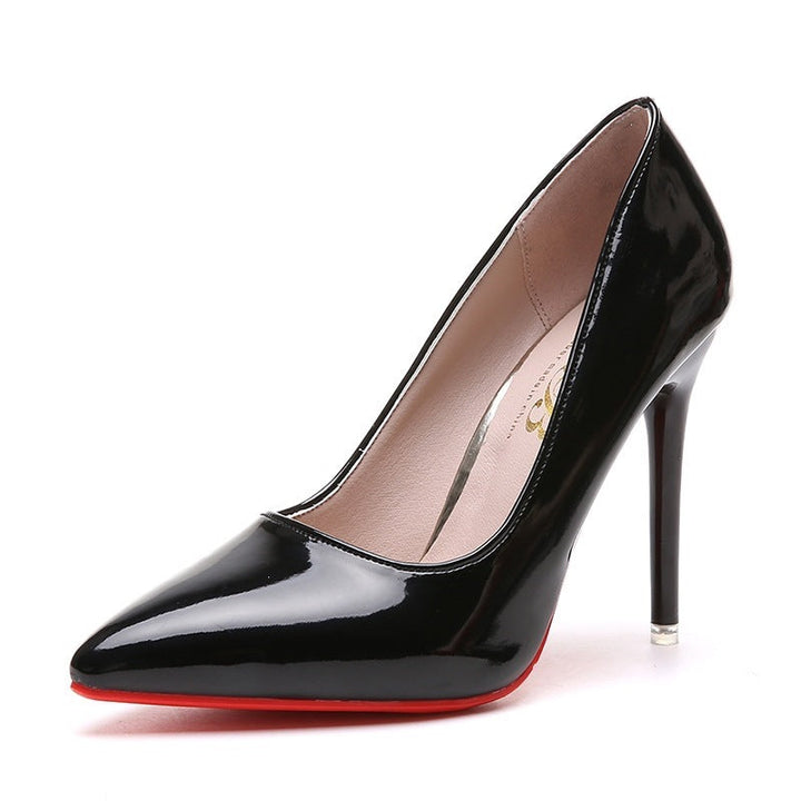 Damen Elegante Stiletto-Pumps mit hochglänzender Oberfläche Drune