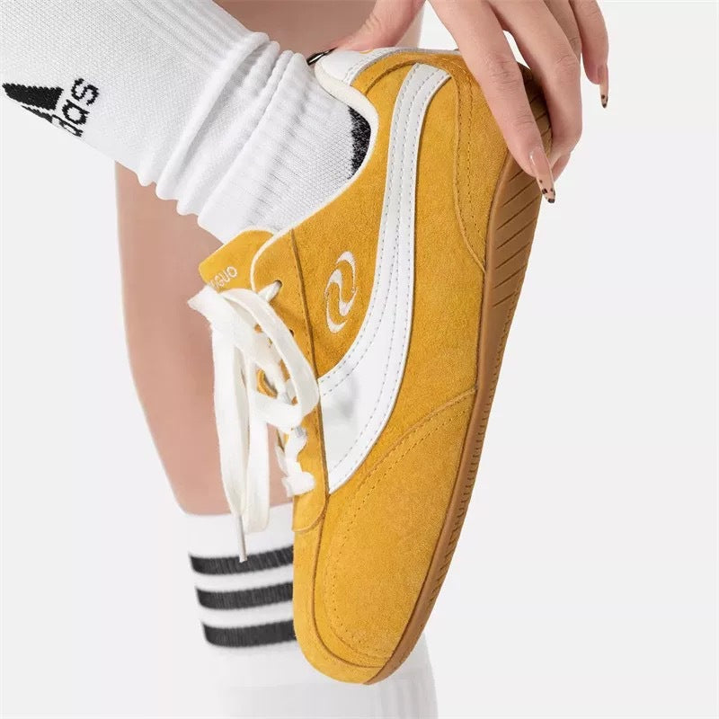 Damen Komfortable Sneakers mit atmungsaktiver Wildleder-Oberfläche und rutschfester Sohle Drune