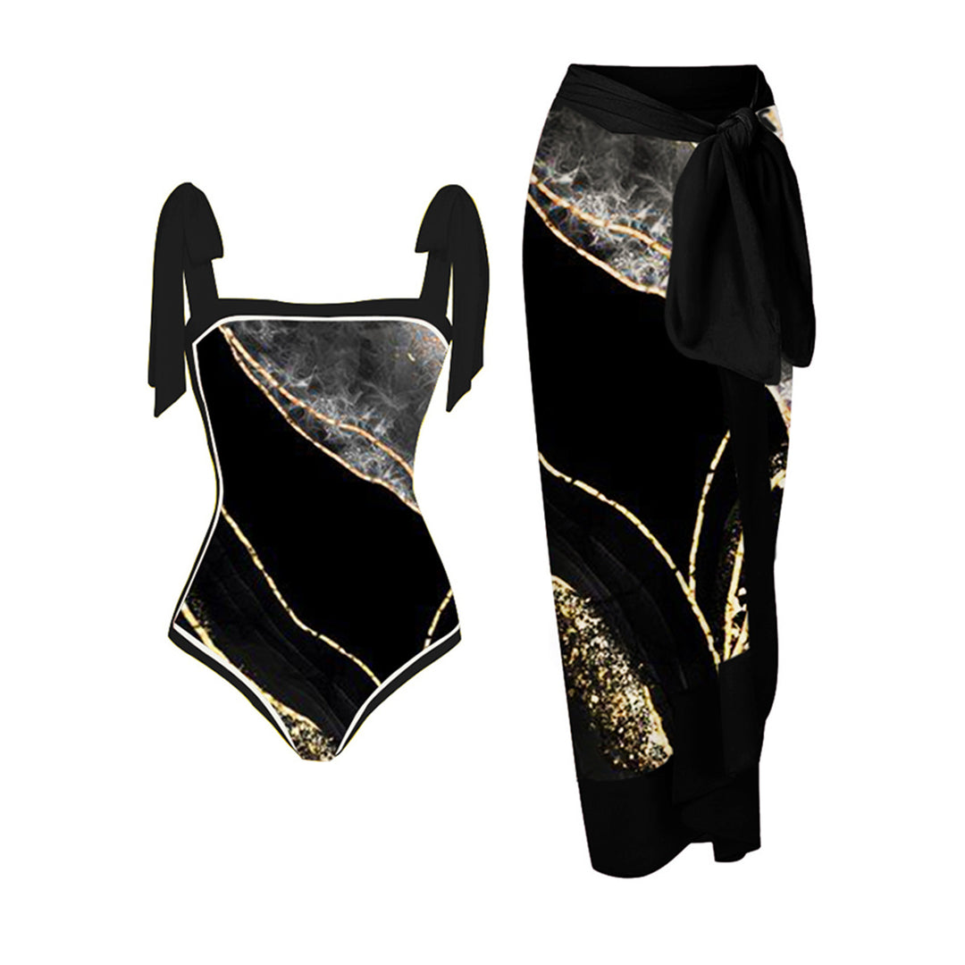 Damen Bademode-Set mit stilvollem Wickelrock Drune