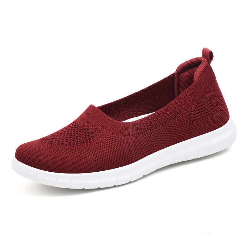 Damen Bequeme Slip-On Sneakers aus atmungsaktivem Material Drune