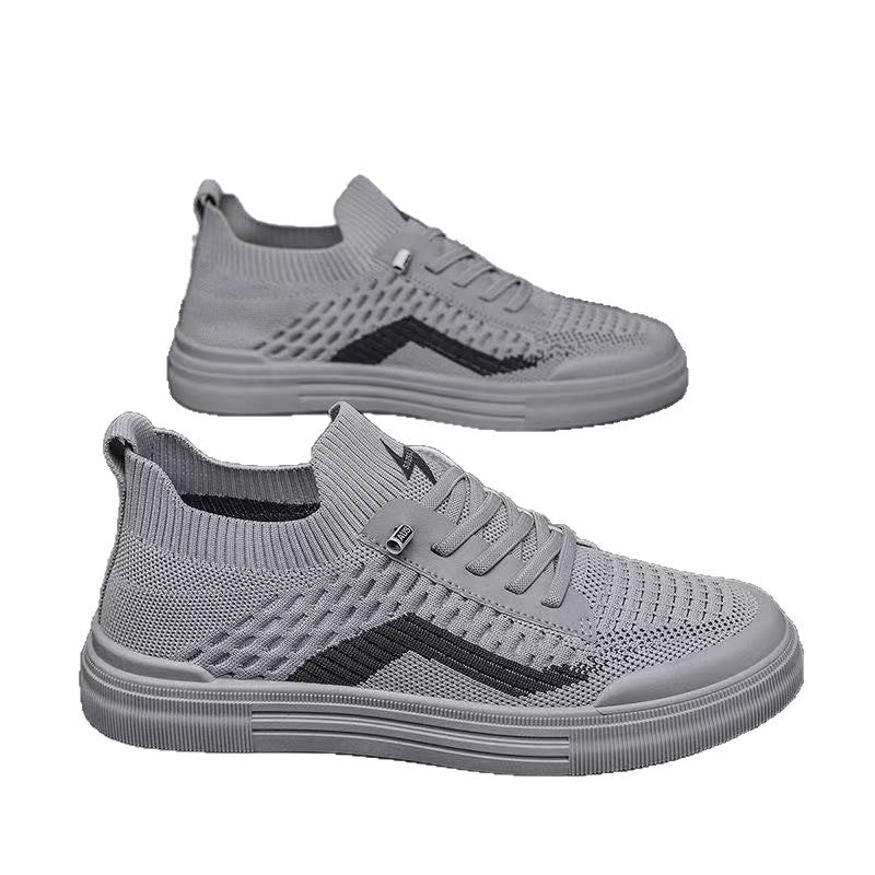Herren Atmungsaktive Strick-Sneaker mit sockenhaftem Schaft und dämpfender Gummisohle Drune