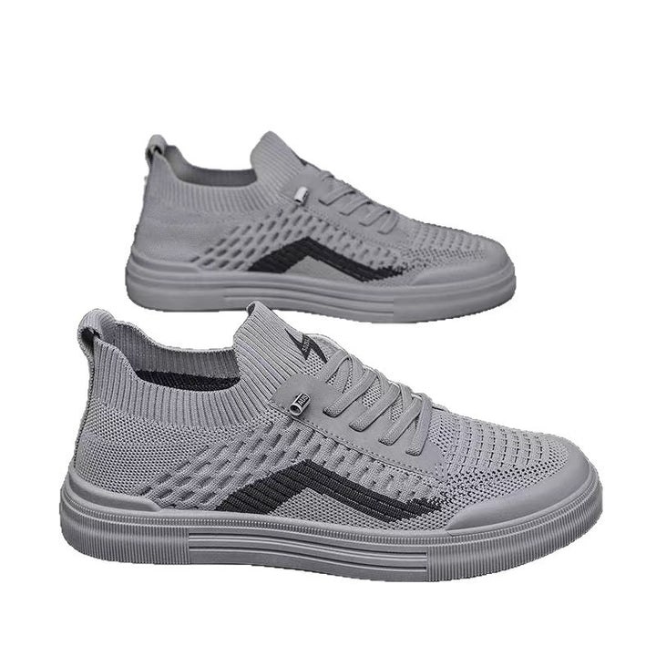 Herren Atmungsaktive Strick-Sneaker mit sockenhaftem Schaft und dämpfender Gummisohle Drune
