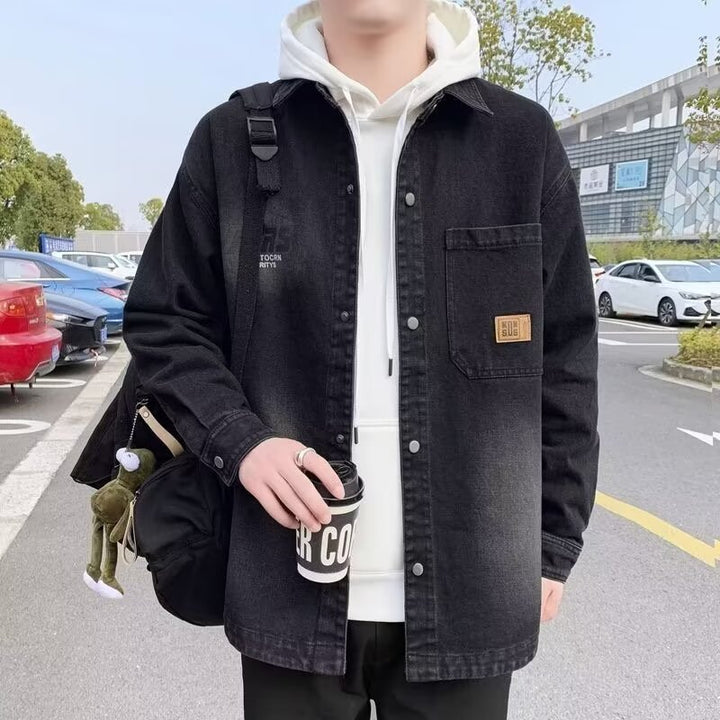 Herren Denim-Überhemd Drune
