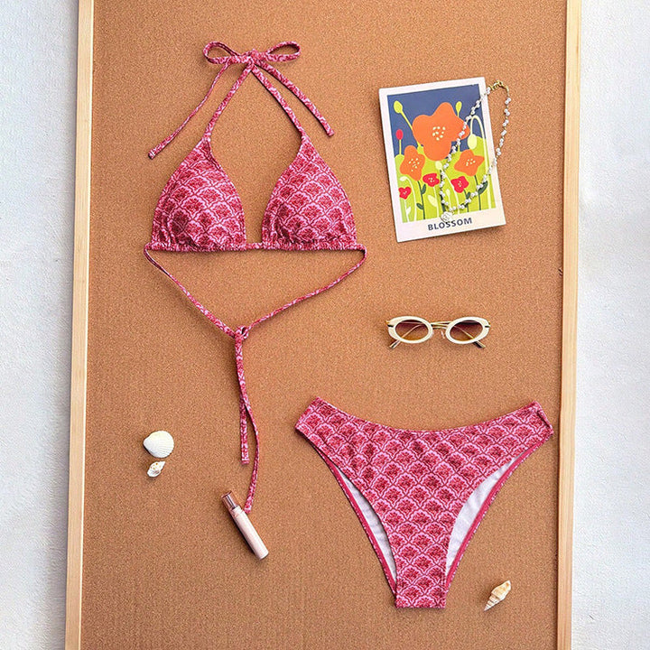 Damen Triangel-Bikini mit klassischen Punkten Drune
