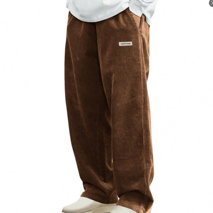 Herren Modische Cordhose Drune