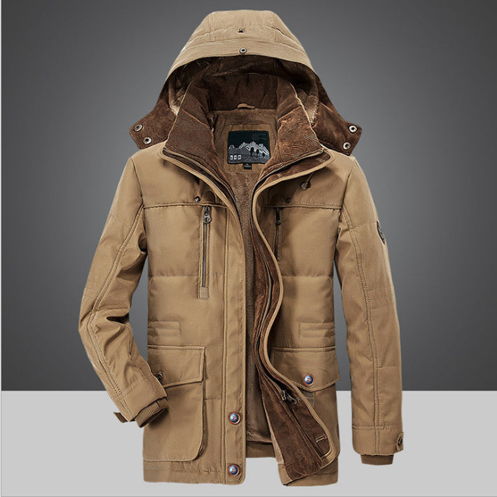 Herren Winterjacke mit warmem Innenfutter Drune