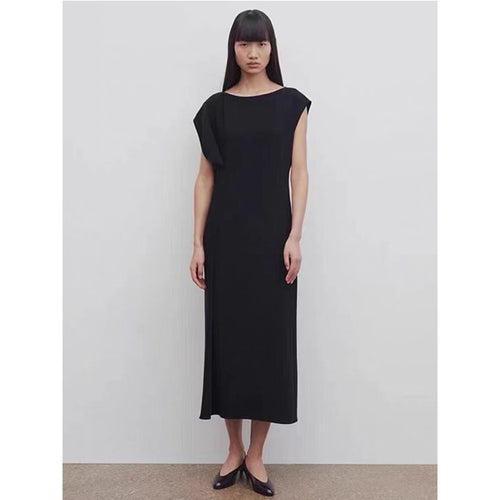Damen Fließendes Midikleid mit reduziertem Schnitt Drune