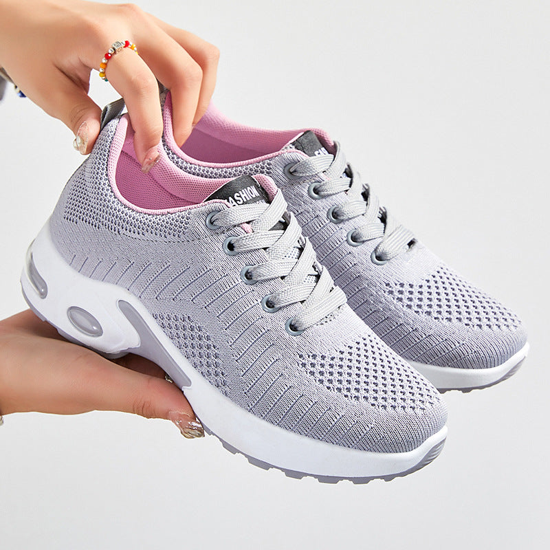 Damen nan gestrickter Komfort-Sneaker mit sichtbarer Air-Unit, entlastender Memory-Fußbett-Einlage und griffiger Profilsohle Drune