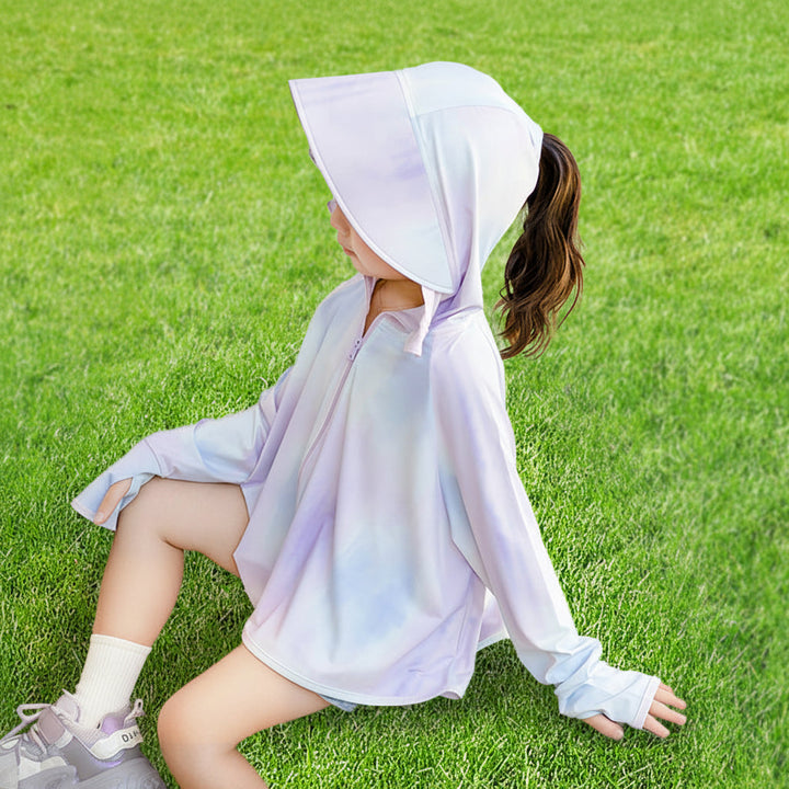 Damen performante UV-Schutzjacke mit Kapuze Drune