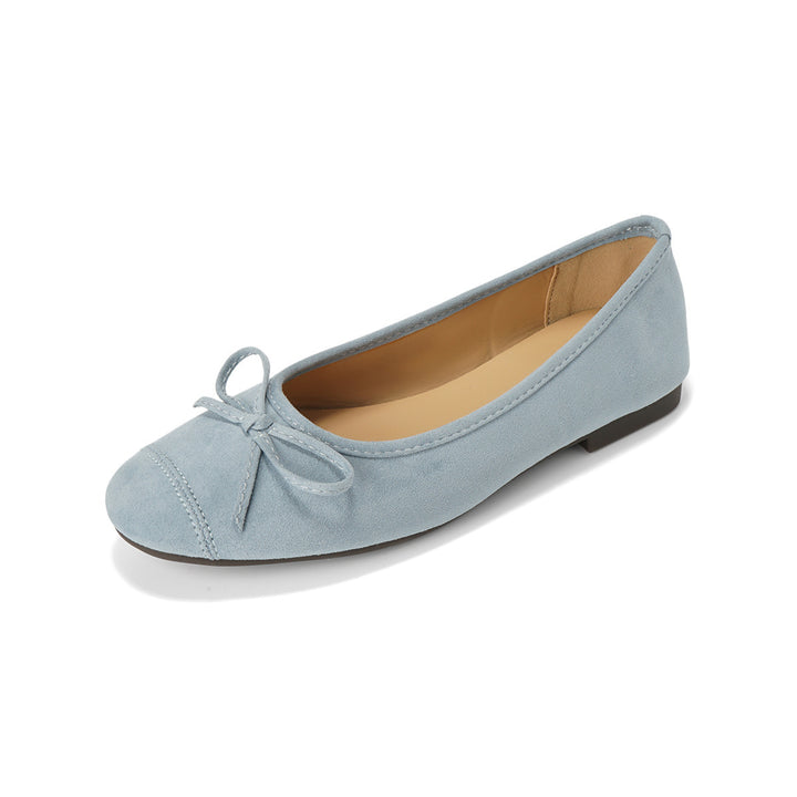 Damen Ballerinas mit verspielt eleganter Schleifenverzierung Drune