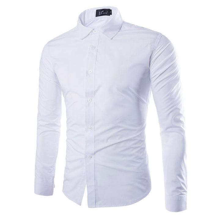 Herren elegante Langarmhemd Drune
