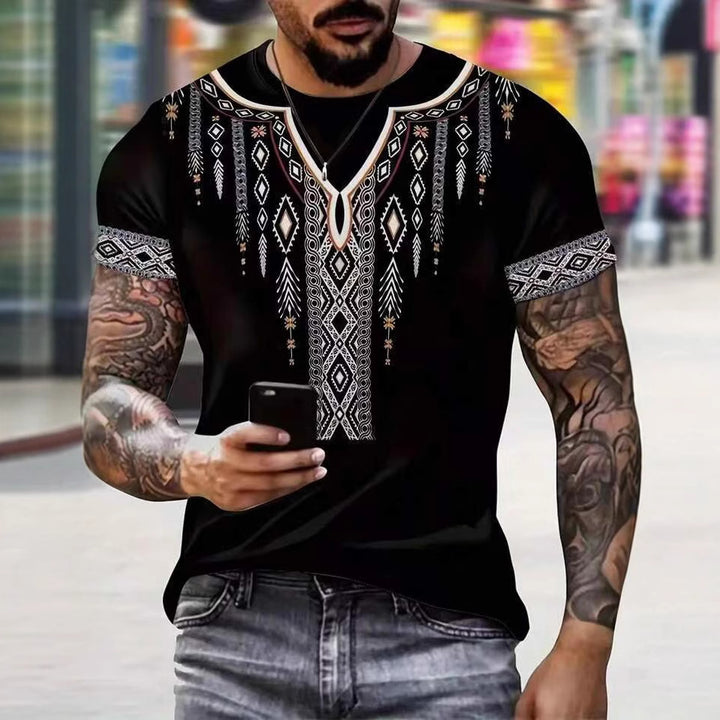 Herren Shirt mit ethnischem Muster Drune