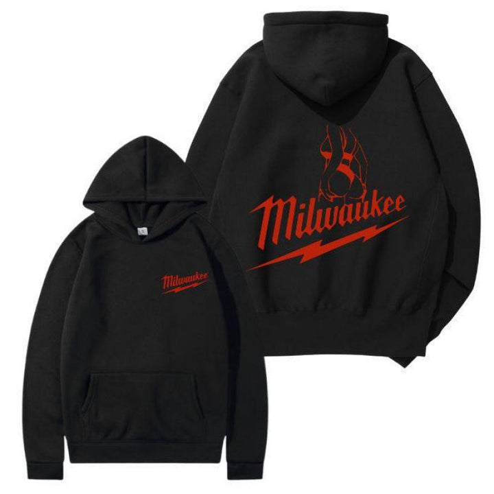 Damen Kapuzensweater mit modernem Logo-Print und weicher Innenseite Drune