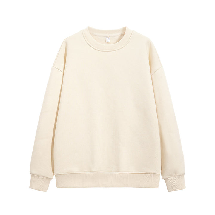 Unisex Oversize Rundhals-Sweatshirt aus schwerer Baumwollmischung mit geripptem Saum und Raglanärmeln Drune