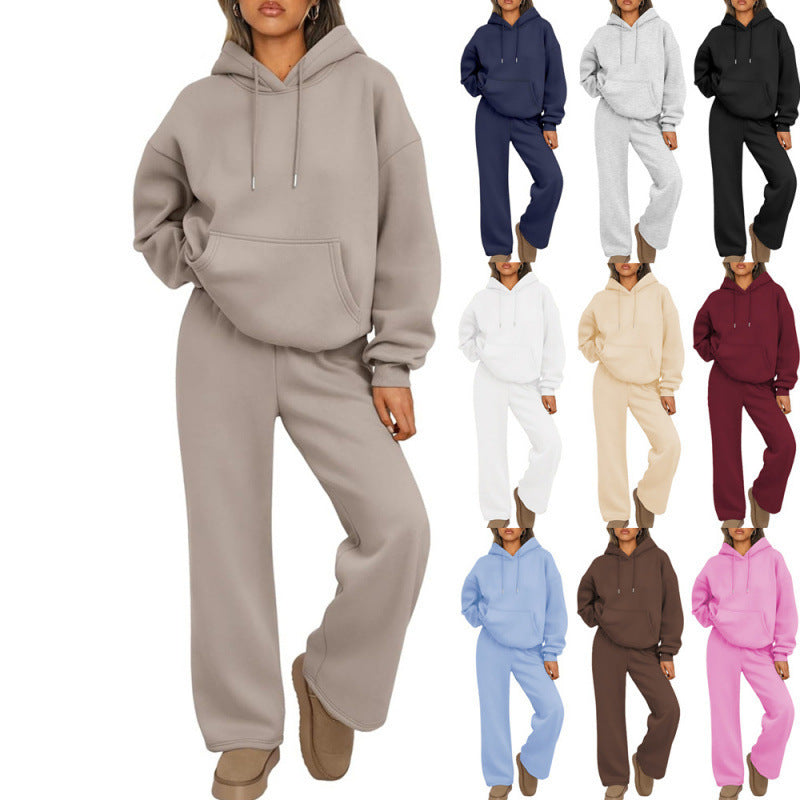 Damen Sweatanzug mit lässigem Schnitt und praktischen Taschen Drune