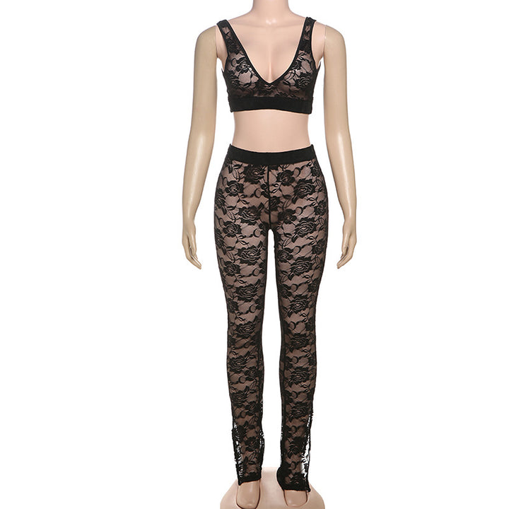 Damen Spitzen-Set Drune