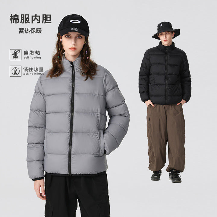 Herren Gepolsterte Steppjacke mit hohem Stehkragen und thermischer Isolierung Drune