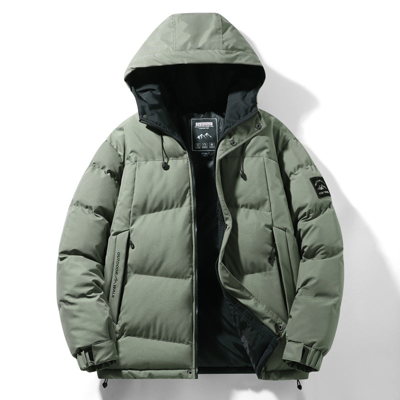 Herren Warmgefütterte Outdoor-Jacke mit Kapuze
