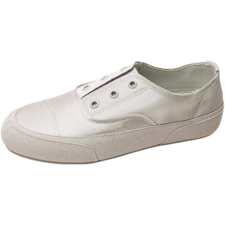 Damen Satin‑Slip‑On Sneaker mit gummierter Zehenkappe und elastischem Einstieg Drune