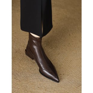 Damen Elegante spitze Stiefeletten Drune