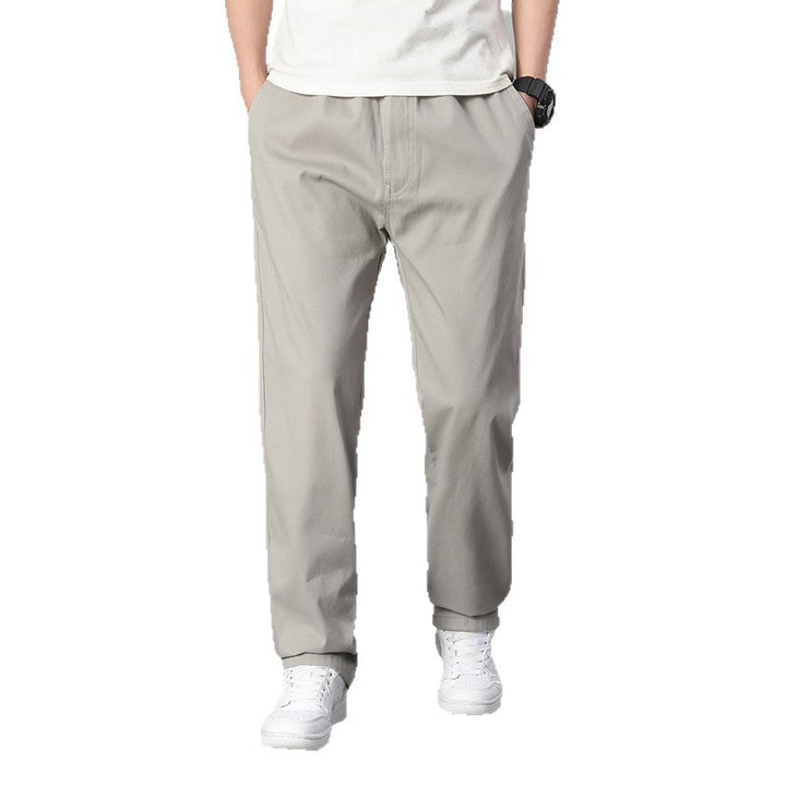 Herren Bequeme Chino-Hose Drune