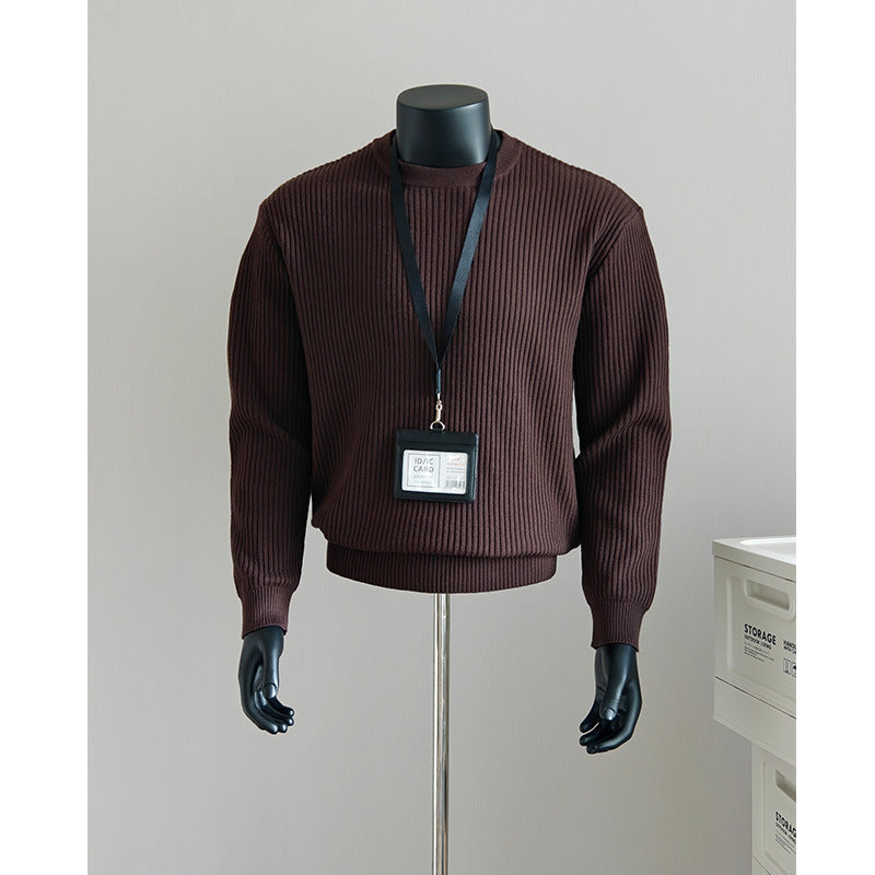 Damen Modischer Grobstrickpullover Drune