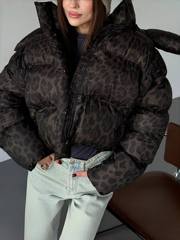 Damen Modische Kurzjacke mit Steppdetails