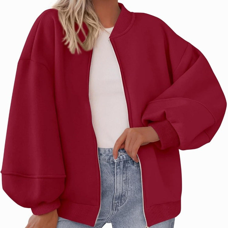 Damen Oversized Sweaterjacke Drune