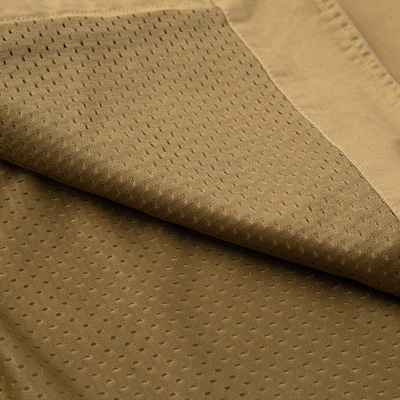 Herren Canvas-Utility-Weste mit Mehrfachtaschen und Knopfleiste Drune
