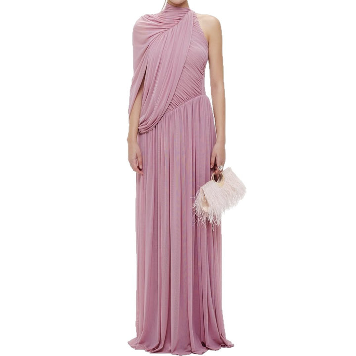 Damen Elegantes Wickelkleid mit asymmetrischem Design und fließendem Drapée Drune