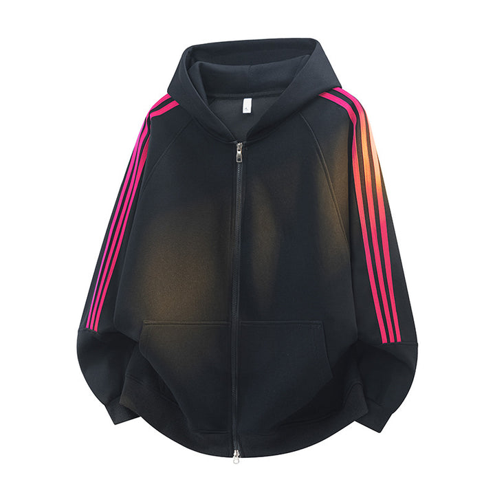 Damen Sportlicher Kapuzenpullover mit praktischem Reißverschluss